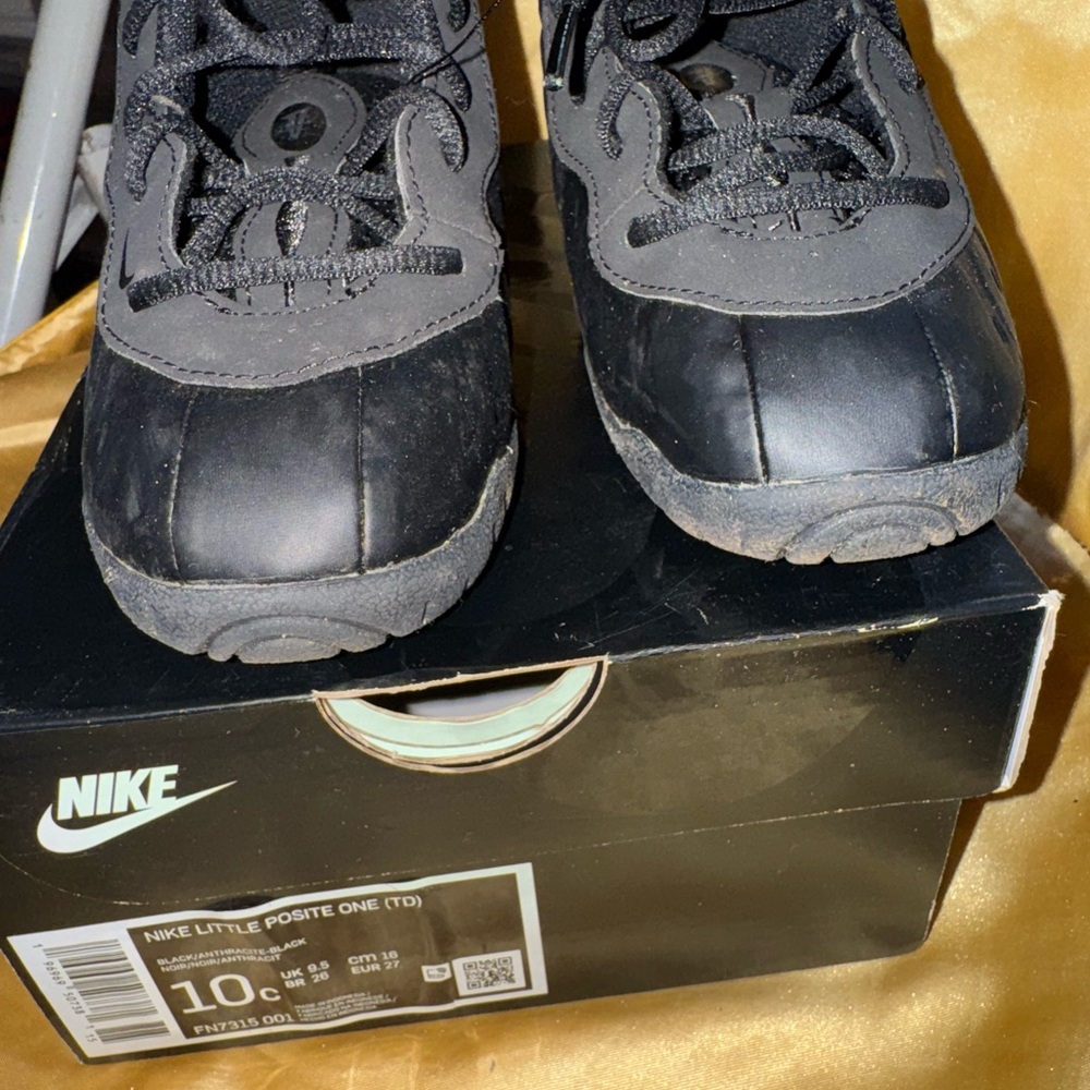 Nike Little Posite One Kids Shoes - Black